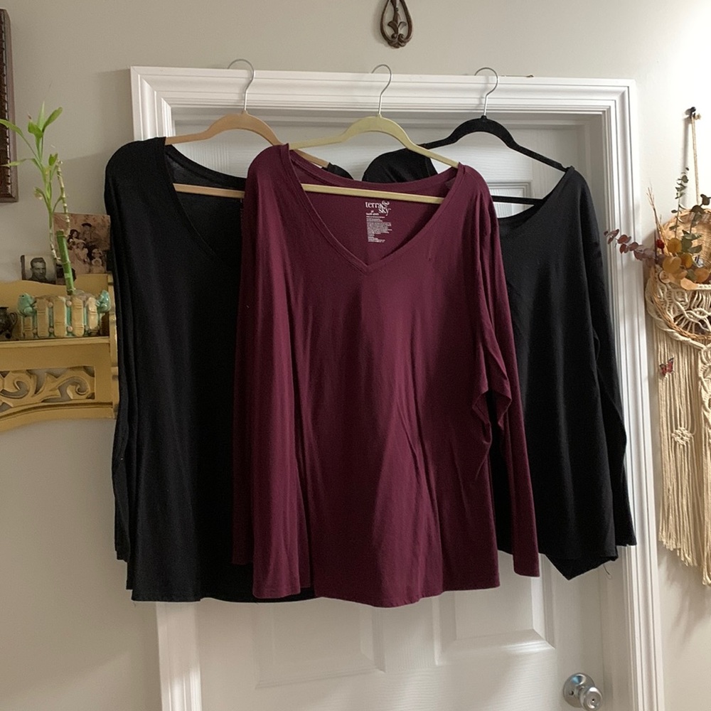3 Terra & Sky long sleeve shirts